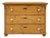 19th-C. Rustic English Country Style Pine Chest / Commode W / Porcelain Knobs For Sale