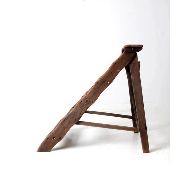 Antique Stairs Ladder Shelf For Sale - Image 4 of 12