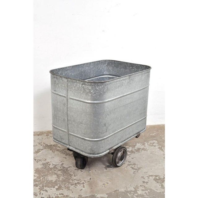 Vintage Zinc Cart, 1990s For Sale - Image 4 of 8