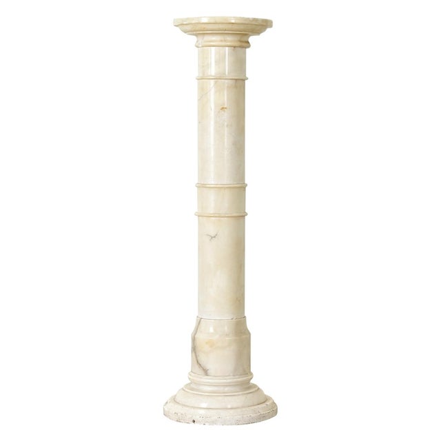 French French Early 20th Century Alabaster Column For Sale - Image 3 of 11