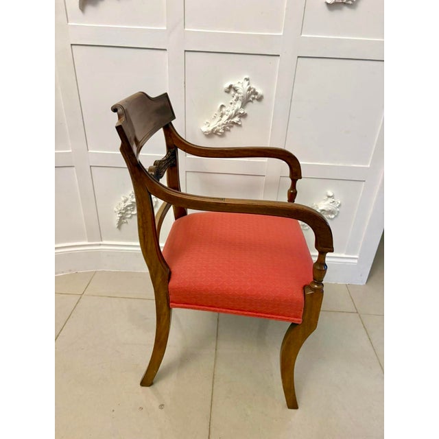Red Antique Regency Mahogany Dining Chairs, 1830, Set of 12 For Sale - Image 8 of 18
