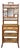 Antique English Victorian Bamboo & Rattan Mirrored Etagere Shelf Stand Boho Chic For Sale