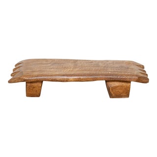 Jah Carved Wood Naga Tray For Sale