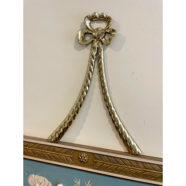 Metal Vintage Brass Bow Decorative Wall Accent For Sale - Image 7 of 9