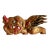 Vintage Chinese Foo Dog Carved Wood Wall Bracket For Sale