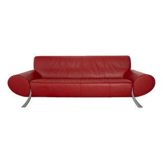 545 Two-Seater Sofa in Leather from Rolf Benz For Sale