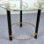 Metal Gilded & Black Lacquered Metal Gueridon with Glass Top, 1950s For Sale - Image 7 of 8