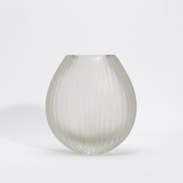 2020s Hand-Blown Murano Supreme Vase in Citrine Medium For Sale - Image 5 of 12
