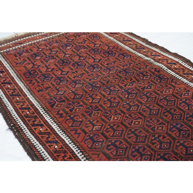 1900 - 1909 Antique Balouch Rug 2'8'' X 4'0" For Sale - Image 5 of 10
