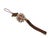 Oriental Brown Clear Resin Crystal Cut Beads Tassel Art For Sale In San Francisco - Image 6 of 6