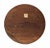 Brown Antique Round Mirror - Walnut, Brass and Red Bronze Wall Mirror For Sale - Image 8 of 10