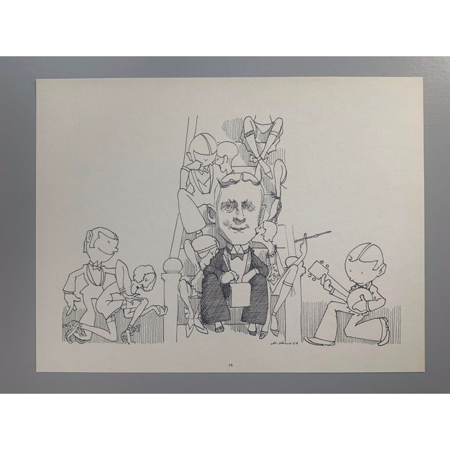1964 Print Portfolio of Literary Caricatures by David Levine - Set of 17 For Sale - Image 17 of 18