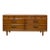Heritage MCM Lowboy 7-Drawer Dresser Unique Brass Pulls Vintage Long Dresser For Sale