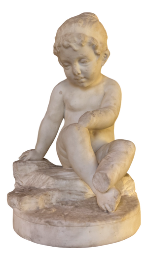 Statuette of Little Girl, Late 18th Century, Marble