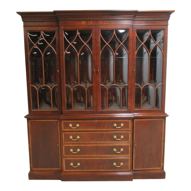 18th Century Ethan Allen Mahogany Bubble Glass China Chairish