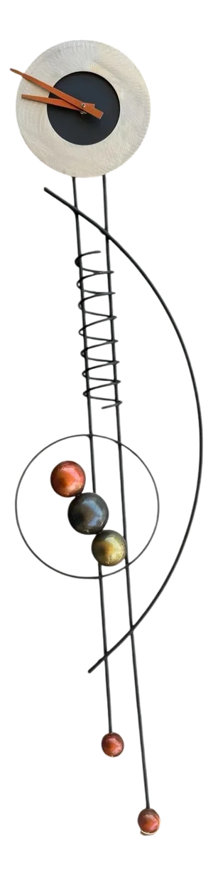Rick Martin Abstract Modernist Pop Art Memphis Style Wall Clock