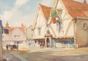 'A View of Broad Street, Winchester' by Frank Sherwin, Circa 1950