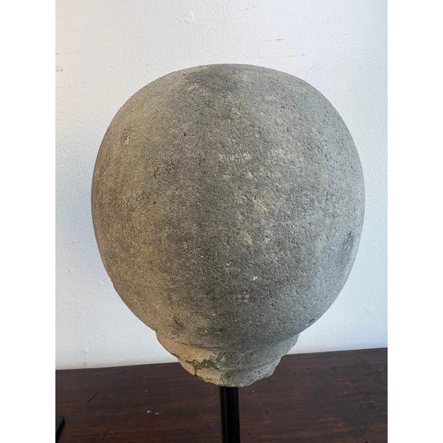 Pair of Mounted Spheres on Iron Bases For Sale - Image 11 of 11