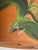 Shabby Chic Vintage Handpainted Terracotta Pot Painted With Orchids and Signed For Sale - Image 3 of 4