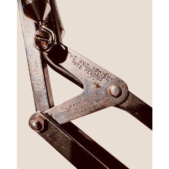 Black Extra Large The Anglepoise Mod. 1208 Desk Lamp by George Carwardine, 1933, Early Production Architect's Lamp For Sale - Image 8 of 18