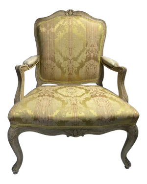 French Golden Provenance Distressed Arm Chair Wide/Deep
