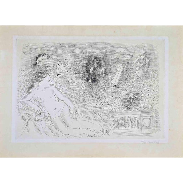 Raoul Dufy, Nude, Bather Before the Sea, 1929, Etching For Sale - Image 3 of 3