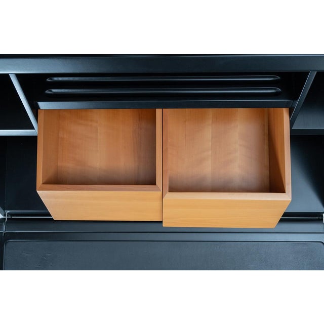 Black Private Secretaire by Jürgen Lange for Rosenthal, 1980s For Sale - Image 8 of 16