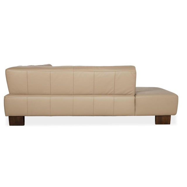 Beige Leather Corner Sofa from Musterring For Sale - Image 8 of 11