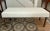 Rustic Vintage White Upholstered Bench For Sale - Image 3 of 8