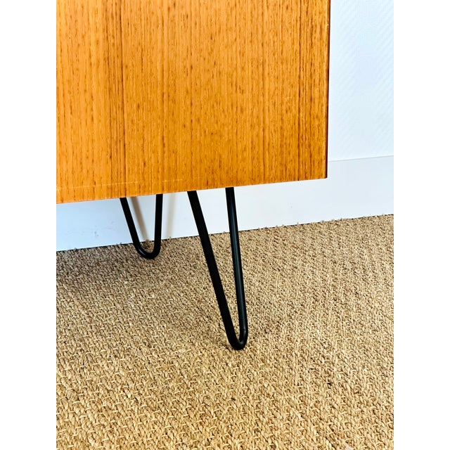 Minimalist Scandinavian Teak Sideboard, 1960s For Sale - Image 11 of 17