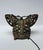 Tribal Vintage Cast Iron Butterfly Table Lamp Openwork Accent Light Shadow Casting For Sale - Image 3 of 12