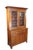 American Antique Early American Stepback Farmhouse Oak Kitchen Cupboard Display Cabinet For Sale - Image 3 of 15