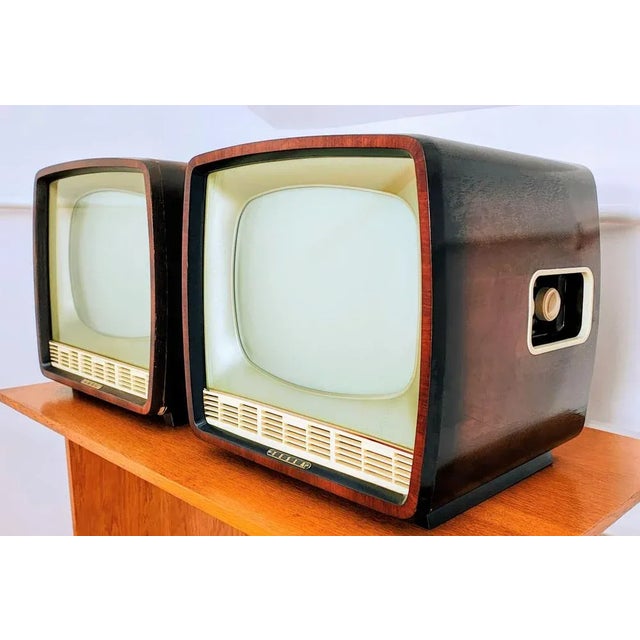 TV from TESLA, Czechoslovakia, 1960s, Set of 2 For Sale - Image 6 of 14