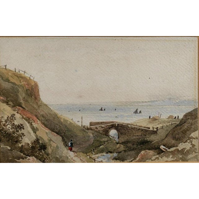 English School, Coastal Landscape, 1860, Watercolour For Sale - Image 3 of 5