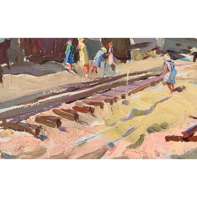 1960s Socialist Realism Oil Painting, Ukrainian Artist Sokolovsky, 1960s 26-42 For Sale - Image 5 of 6