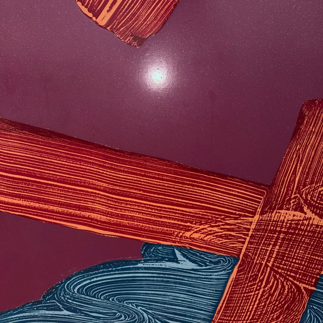 1980s “Well Above” 1982 Charles Emery Powell Abstract Painting For Sale - Image 5 of 7