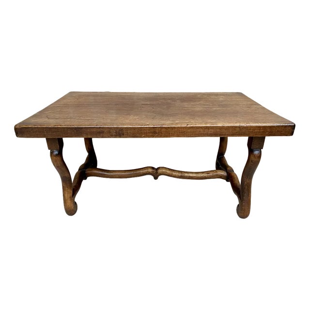 Early 20th Century French Country Oak Side Table, 1940s For Sale