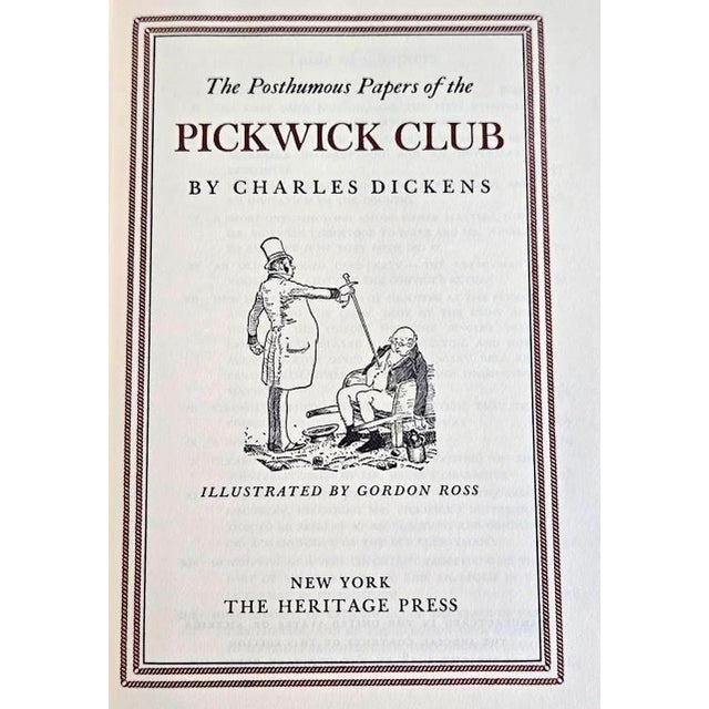 1938 Heritage Press Edition "The Pickwick Papers", by Charles Dickens For Sale In Miami - Image 6 of 14