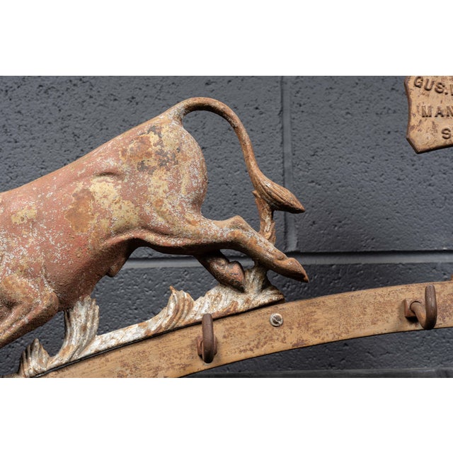 Gray Late 19th Century Butchers Rack Crest by Brecht For Sale - Image 8 of 17