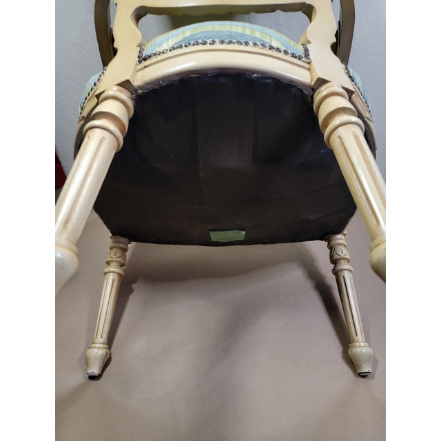 1950s Classic French Louis XVI Fauteuil Armchair For Sale - Image 12 of 12