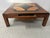 20th Century Wooden Coffee Table with Geometric Decoration For Sale - Image 3 of 9