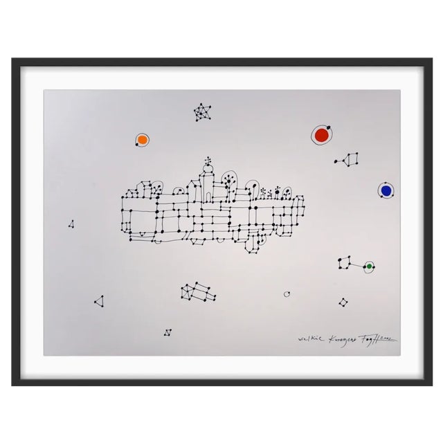 Andrzej Fogtt, Grand Kuraszewo, Ink and Gouache Drawing, 2004 For Sale