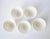 Art Pottery Hand-Thrown White Porcelain Bowls - Set of 5 For Sale - Image 4 of 11
