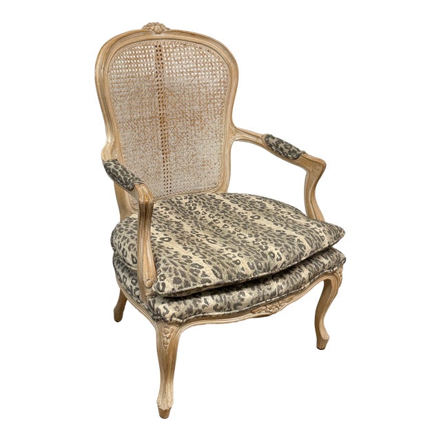 Louis XV French Country Bergere Chair For Sale