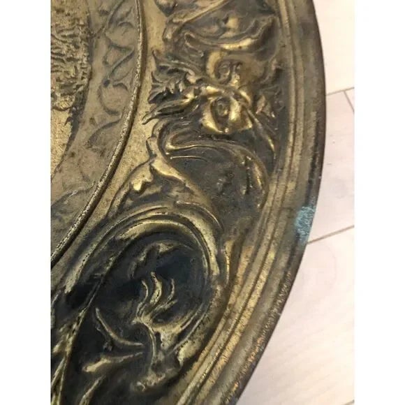 Late 18th Century Elpec Brassware of Distinction Soldered Brass Pitcher Plates- 4 Pieces For Sale - Image 4 of 12