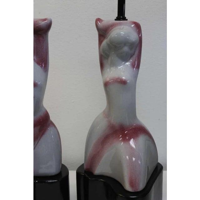 Ceramic Lamps, Attributed to Heifetz - a Pair For Sale In Palm Springs - Image 6 of 9