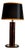 Hollywood Regency Black and Gold Tortoiseshell Lamp, 1980s For Sale
