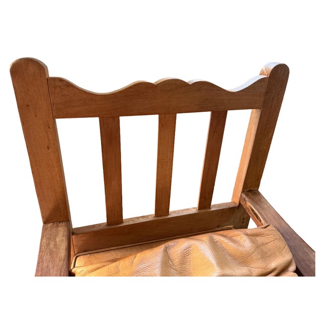 Vintage Unique Lodge Style Mission Oak Lounge Chairs (Pair) For Sale - Image 11 of 14