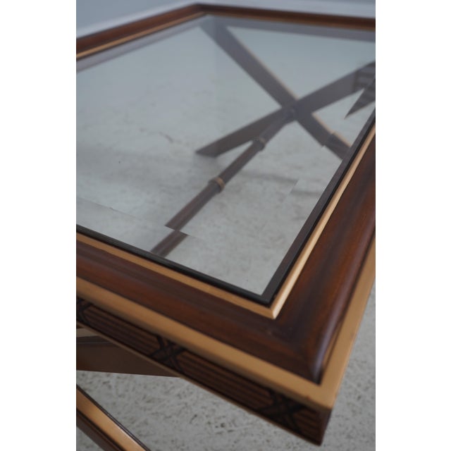 Ej Victor Glass Top Regency Style Coffee Table For Sale - Image 11 of 15