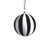 The Monochrome Stripe Glass Hanging Holiday Ornaments bring a touch of modern elegance to your festive decor. Each...